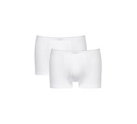 Mey Confezione da 2 pantaloni da uomo - 46021 Dry Cotton - Shorty senza intervento - Boxer regolabili - biancheria senza cuciture laterali, 2 bianche., XXL