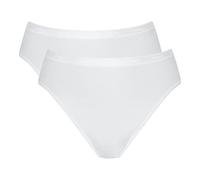 Mey Confezione da 2 slip da donna con cuciture altamente elastiche, in cotone Pima pettinato, biancheria intima, 8960, 2 bianche., 44