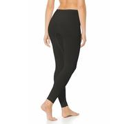 Mey Leggings da donna - Mutande lunghe in lana vergine e seta - Serie Basic Exquisite - 68602, Nero , M