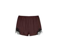 MEY Pyjamashorts POETRY LUXURY hot maroon marrone | XS