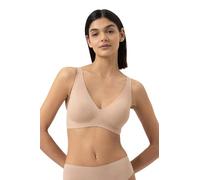 Mey Reggiseno a triangolo da donna: senza ferretto, spalline larghe, chiusura a gancio, regolabile in quattro posizioni, cuciture extra piatte incollate, serie Simply Better Invisibles, marrone crema