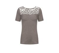 MEY T-Shirt WOOL LOVE deep taupe marrone chiaro | L/XL