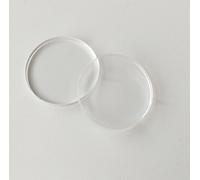 MEYA set di dischi 20PCS in acrilico trasparente, rotondo, in plexiglass taglio laser 1/20,3 cm Dia 1.0"