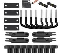 MEYAGOT 4 Pezzi Bulloni a U per Box da Tetto, Kit di Montaggio Universale per Box da Tetto, Montaggio Universale per Auto E Furgoni Staffa di Fissaggio a U per Furgone Auto Morsetti