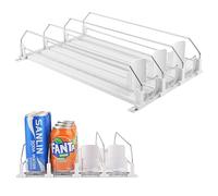 MEYAGOT Automatico contenitore lattina frigo, organizzatore lattina, distributore lattina frigo, organizzatore automatico di bevande organizzatori per frigorifero cucina (3 file, 310mm)