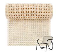 Meyagot Fettuccia In Rattan Naturale, Rattan Rotolo Naturale, Rattan Naturale Rotolo Fettuccia Rattan Intrecciato Rotolo Di Fettuccia Canna In Rattan Per Progetti Fai Da Te (1 M X 35 Cm)