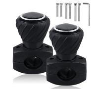 MEYAGOT Manopola Del Volante,2 Pezzi Pomello Volante Auto,360° Pomello Del Volante,Controllo Della Maniglia Ausiliaria Per Automobili,Automobili E Trattorini Da Giardino,Trattori,Camion