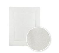 Meyco Baby Bouclé - Inserto per box box in materiale morbido e sicuro, design moderno ed elegante, lavabile in lavatrice, 100% poliestere, dimensioni: 80 x 100 cm, colore: bianco
