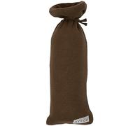 Meyco Baby Knit Basic - Fodera per bottiglia dell'acqua calda (maglia fine, materiale morbido, facile da aprire e chiudere grazie alla coulisse, in 100% cotone, facile da pulire, colore: Cioccolato