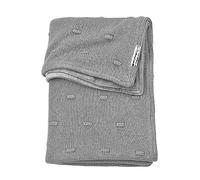 Meyco Baby Knots Velvet - Coperta per neonati, in 80% cotone e 20% poliestere, versatile, facile da pulire, traspirante, dimensioni: 100 x 150 cm, colore: Grigio