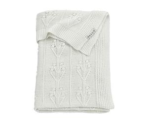 Meyco Baby Romantic Flower - Coperta in 100% cotone morbido, facile da pulire, traspirante, dimensioni: 75 x 100 cm, colore: Crema