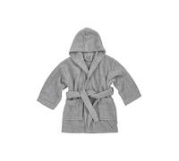 Meyco Baby Uni accappatoio in spugna (accappatoio per bambini in 100% cotone, meravigliosamente morbido, di alta qualità, assorbe l'umidità, taglia: 98/104), Grigio