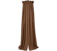 MEYCO Baby Uni canopy, baldacchino per bambini (baldacchino in cotone e poliestere, atmosfera calda, facile da agganciare, struttura morbida, lavabile, dimensioni: 30 x 155 cm), cioccolato
