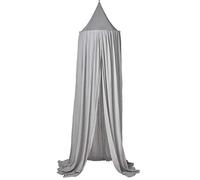 MEYCO Baby Uni canopy, dosel para bebé (dosel de algodón y poliéster, entorno protegido, ambiente cálido, fácil colocación, textura suave, lavable, tamaño: 55 x 240 cm), Gris claro