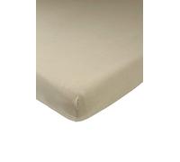 Meyco Baby Uni lenzuolo per culla (lenzuolo con qualità di morbido jersey, perfetta vestibilità grazie all'elasticità su tutto il perimetro, traspirante, dimensioni: 40 x 80/90 cm), tortora