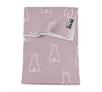 Meyco Baby X MrsKeizer Rabbit - Coperta in 100% cotone morbido, facile da pulire, traspirante, dimensioni: 100 x 150 cm, colore: Viola