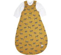 MEYCO Baby Zebra Animal sacco a pelo 2 pezzi, foderato (in 100% cotone, con zip integrale, delicato sulla pelle, resistente alle rughe, dimensioni: 50/56), miele oro
