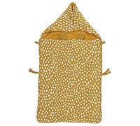 Meyco Coprigambe per auto, in morbido peluche imbottito, Cheetah, Honey Gold