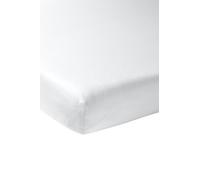 Meyco Home Basic Jersey lenzuolo singolo matrimoniale (lenzuolo con qualità di morbido jersey, in 100% cotone, traspirante, dimensioni: 160 x 200 cm), bianco