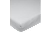 Meyco Home Basic Jersey lenzuolo singolo matrimoniale (lenzuolo con qualità di morbido jersey, in 100% cotone, traspirante, dimensioni: 160 x 200 cm), grigio chiaro