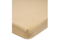 Meyco Home Basic Jersey lenzuolo singolo matrimoniale (lenzuolo con qualità di morbido jersey, in 100% cotone, dimensioni: 140 x 200 cm), Sabbia calda