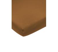Meyco Home Basic Jersey lenzuolo singolo matrimoniale (lenzuolo con qualità di morbido jersey, in 100% cotone, dimensioni: 180 x 210/220 cm), Camel