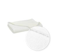 Meyco Home Bouclé Plaid - Coperta morbida di alta qualità, per divano e letto, 130 x 170 cm, colore: bianco