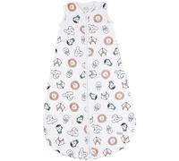 MEYCO Sacco nanna Baby Animal (in 100% cotone, con zip integrale, delicato sulla pelle, resistente alle rughe, vestibilità perfetta, taglia: 98), multicolore