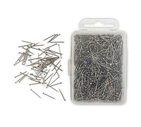 Meyco Spilli 13 mm | Acciaio (superduro) | Argento/Cromato | 50 g | Aghi per Testa di Perle