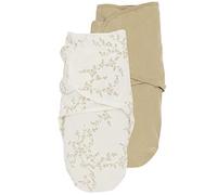 MEYCO Telo per fasciare confezione da 2 4-6M. Swaddle 1,0TOG Neonati Branches Sand