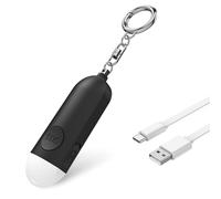 MEYDLL Allarme da sirena tascabile, suono sicuro 130 dB, luce LED, ricaricabile, due metodi di allarme, portatile, per donne, bambini, anziani