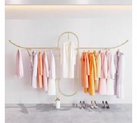 MEYEBP Appendiabiti Da Parete In Metallo Appendiabiti, Appendiabiti Da Parete Commerciale, Appendiabiti Da Negozio Di Abbigliamento, Color Oro