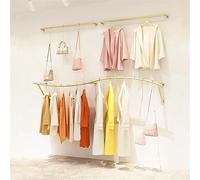 MEYEBP Appendiabiti da Parete in Oro, Cremagliera Industriale di Nozze dei Vestiti, Creativa Esposizione del Negozio di Abbigliamento della Boutique