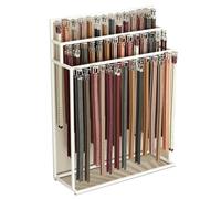 MEYEBP Rastrelliere per Cinture Rastrelliere per Cravatte per Negozi di Abbigliamento, Espositore per Cinture A Gradini con Tre Aste per Appendere E Ganci, Rastrelliere per Gioielli