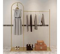 MEYEBP Stand Appendiabiti Nordico Moderno, Porta Abiti Verticale Salvaspazio,Appendiabiti da Terra con Ripiano,Stender Appendiabiti in Metallo