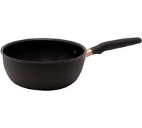 Meyer Accent - Pentola grande antiaderente, 22 cm, adatta a induzione con manici ergonomici resistenti al calore, lavabile in lavastoviglie, resistente e anodizzato, nero, 2,8 l