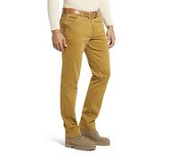 MEYER Pantaloni da Uomo Chicago Cotone - Senape - Chino in Super Stretch microstruttura