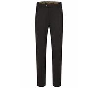 MEYER Pantaloni da Uomo Oslo Lana - Nero - Chino da Viaggio in Lana Tropical