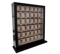 Meyer & Söhne Orig - Vetrina da parete per 36 orologi, colore: Nero