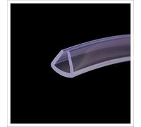 MEYINGOU Canale a U in plastica, Bordatura in plastica, Guarnizione in Gomma Trasparente for Bordi, 6,56 Piedi, Adatta for Il Bordo del Tavolo da Cucina, Altezza x Larghezza(8mm x 7mm)