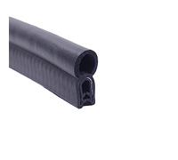 MEYINGOU Striscia di Tenuta della Porta, Striscia di Tenuta in Gomma, Guarnizione for portiera Auto Nera con Bolla Superiore da 3,28 Piedi for Auto, Barche, Camion, Altezza x Larghezza(23mm x 11mm)