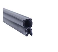 MEYINGOU Striscia di Tenuta della Porta, Striscia di Tenuta in Gomma, Guarnizione for portiera Auto Nera con Bolla Superiore da 3,28 Piedi for Auto, Barche, Camion, Altezza x Larghezza(25mm x 10mm)