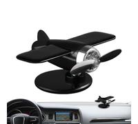 Meyjlgh Modello di aeromobile ad energia solare, ornamento per auto, a energia solare, decorazione a forma di elicottero | Figura da cruscotto per tavolo, scrivania, casa, mensola, scrivania interna