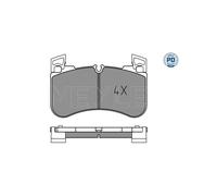 MEYLE 025 205 8117/PD Kit pastiglie freni
