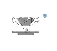 MEYLE 025 206 7516 Pastiglie freno Posteriore per