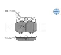 MEYLE 025 210 8017/W Pastiglie freno Anteriore per