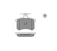 MEYLE 025 211 4416/PD Pastiglie freno Posteriore per