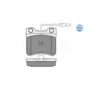 MEYLE 025 212 6717/W Pastiglie freno Anteriore per