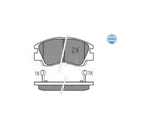 MEYLE 025 213 7316/W Pastiglie freno Anteriore per