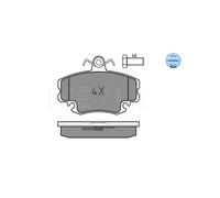 MEYLE 025 214 6318/W Pastiglie freno Anteriore per